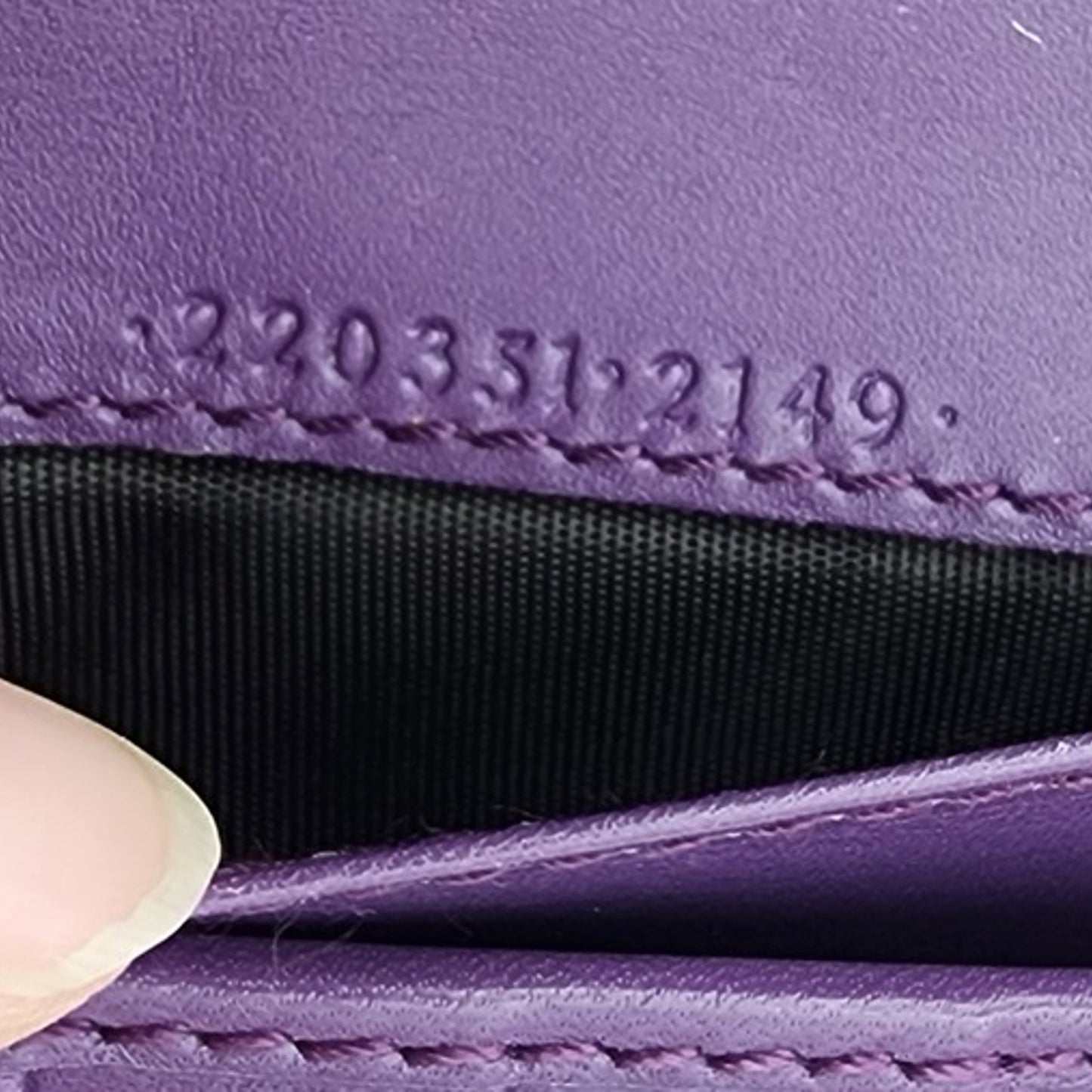 Gucci Jackie Long Wallet Purple