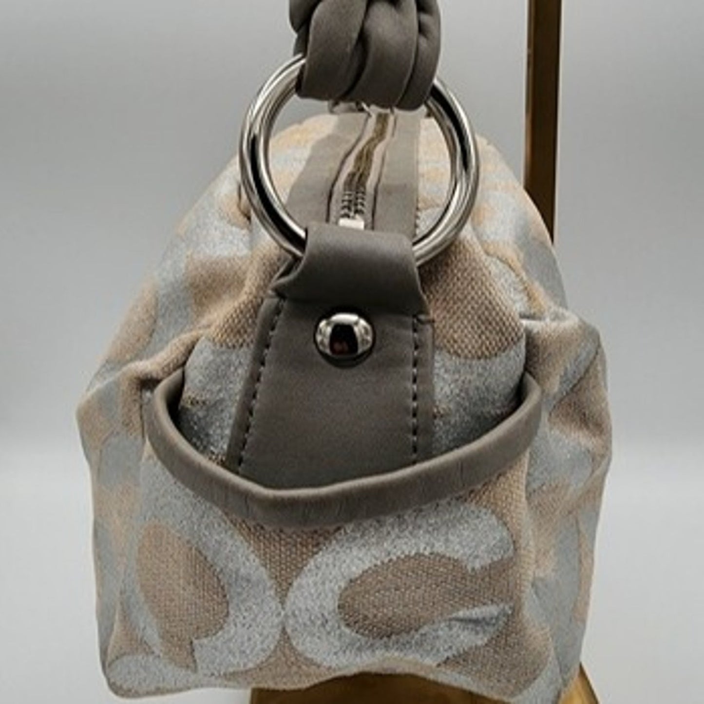 Coach Parker Op Art Canvas Shoulder Bag