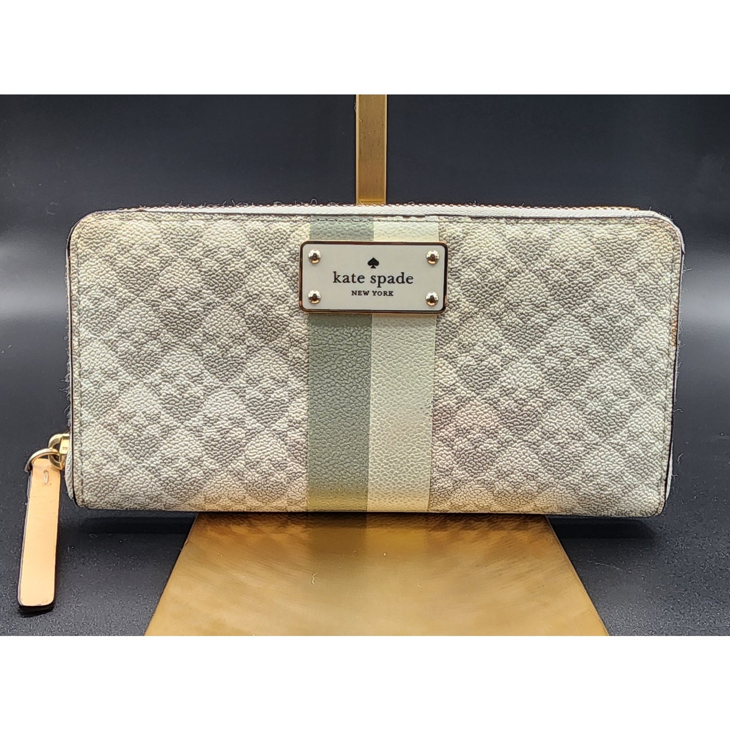 Patterned Kate Spade Zip Around Wallet