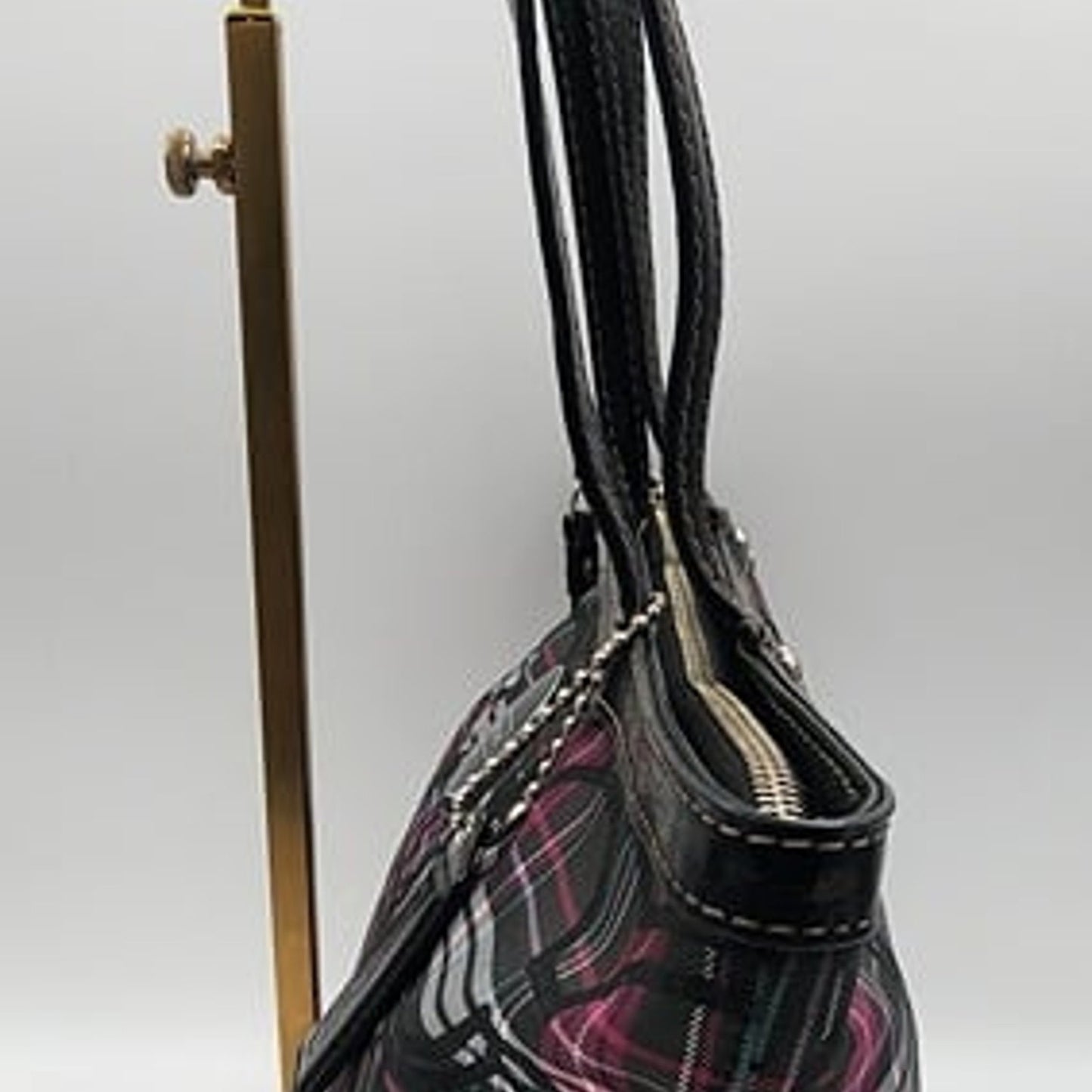 Coach Tartan Plaid Poppy Signature Tote