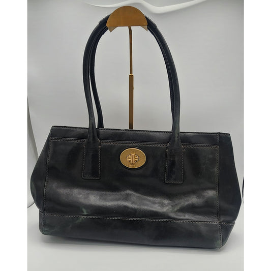 Coach Madeline Tote Black Leather