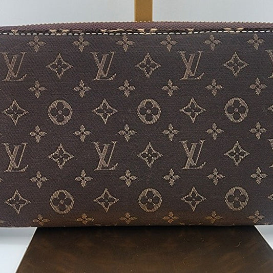 Louis Vuitton Monogram Mini Lin  Zippy Wallet