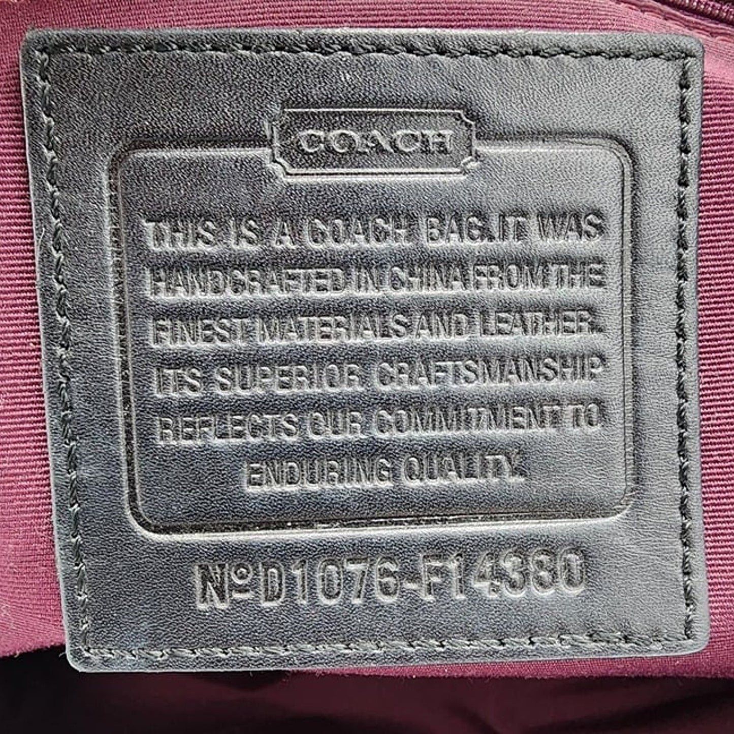 Coach Ergo Signature Handbag