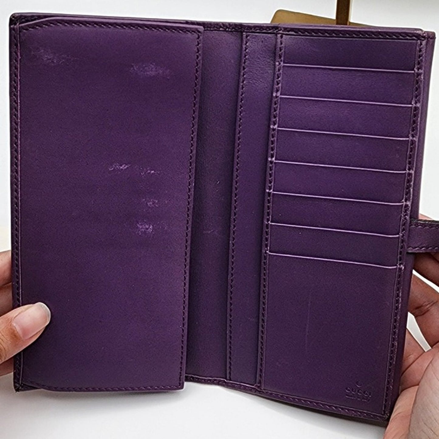 Gucci Jackie Long Wallet Purple