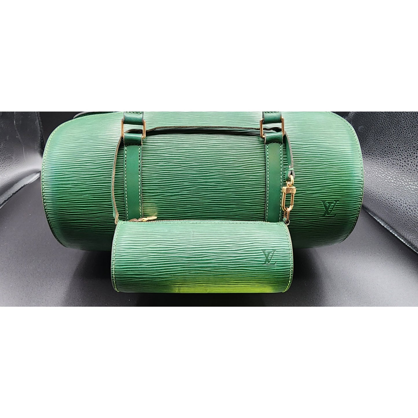 Louis Vuitton Epi Soufflot with Mini - Borneo Green